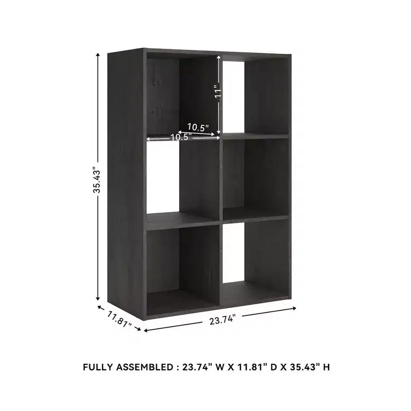 Organizzatore portaoggetti aperto a 6 cubi – Libreria versatile e mobile espositivo per ogni stanza