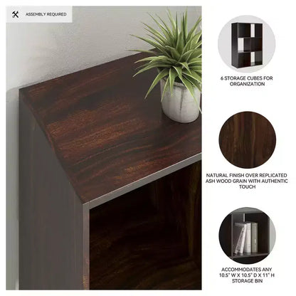 Organizzatore portaoggetti aperto a 6 cubi – Libreria versatile e mobile espositivo per ogni stanza