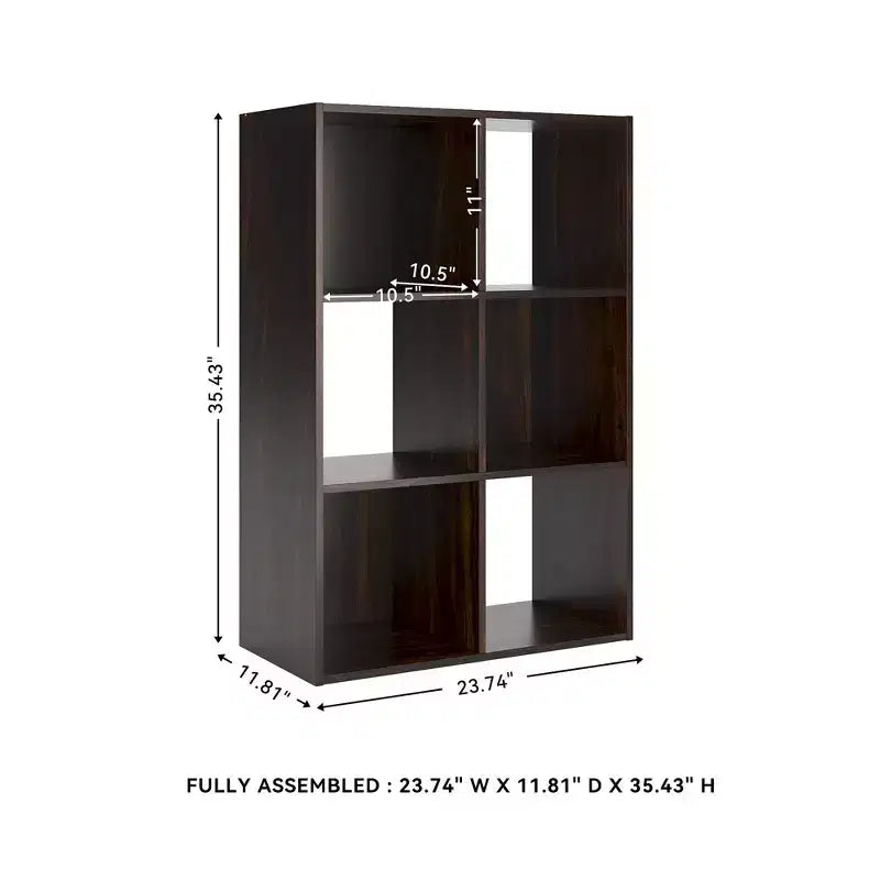 Organizzatore portaoggetti aperto a 6 cubi – Libreria versatile e mobile espositivo per ogni stanza