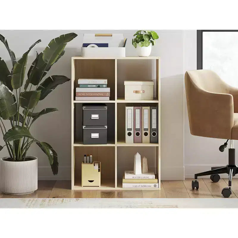 Organizzatore portaoggetti aperto a 6 cubi – Libreria versatile e mobile espositivo per ogni stanza