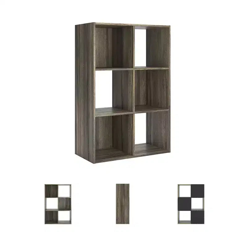 Organizzatore portaoggetti aperto a 6 cubi – Libreria versatile e mobile espositivo per ogni stanza
