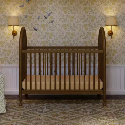 Culla convertibile 3 in 1 (con fusi) – Lettino per bambini e lettino da giorno, Legno massello, Cameretta