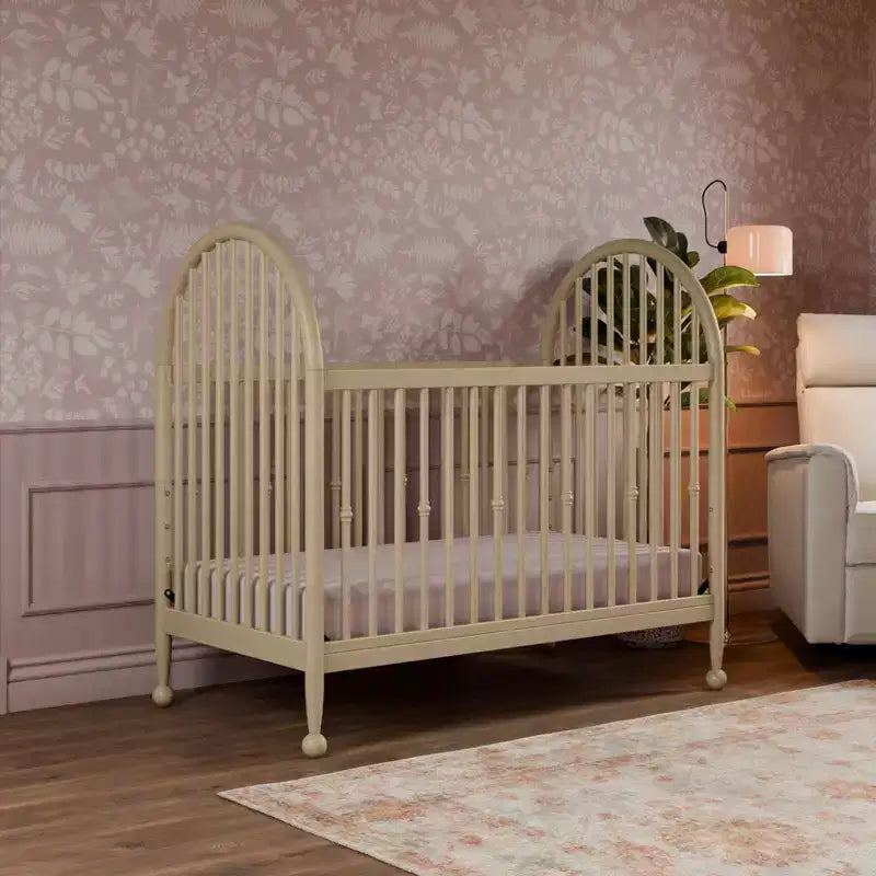 Culla convertibile 3 in 1 (con fusi) – Lettino per bambini e lettino da giorno, Legno massello, Cameretta