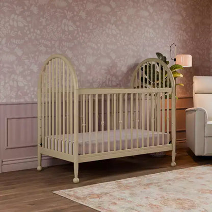 Culla convertibile 3 in 1 (con fusi) – Lettino per bambini e lettino da giorno, Legno massello, Cameretta