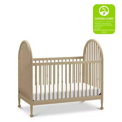 Culla convertibile 3 in 1 (con fusi) – Lettino per bambini e lettino da giorno, Legno massello, Cameretta