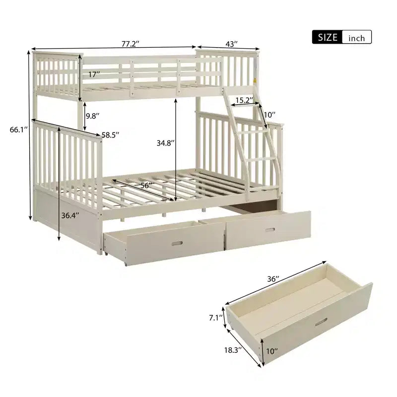 Culla trasformabile 4-in-1 con conversione in lettino e letto a una piazza e mezza, Cameretta