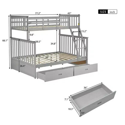 Culla trasformabile 4-in-1 con conversione in lettino e letto a una piazza e mezza, Cameretta