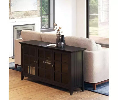 Armadio multiuso in legno con 3 ante e 3 ripiani, 34"H x 62"W