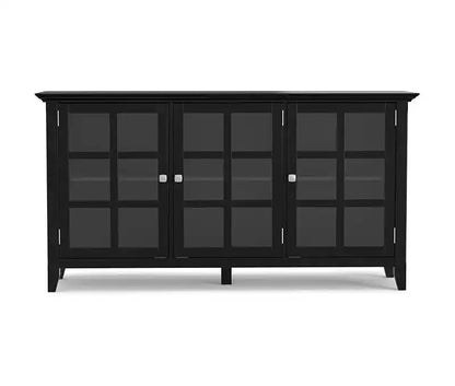 Armadio multiuso in legno con 3 ante e 3 ripiani, 34"H x 62"W