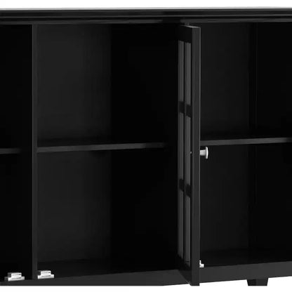 Armadio multiuso in legno con 3 ante e 3 ripiani, 34"H x 62"W