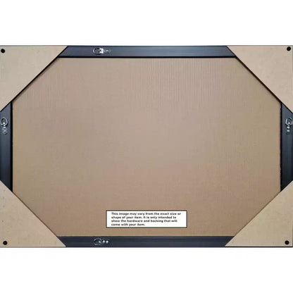 Specchio da parete per bagno con cornice in legno smussata da mezzo pollice, Oro Classico