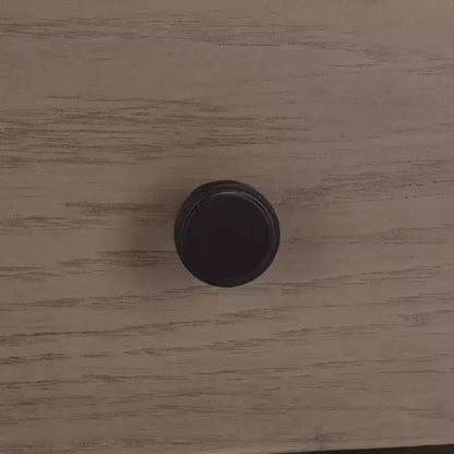 Comodino a 1 cassetto e 1 ripiano con finitura in impiallacciatura di legno e design moderno