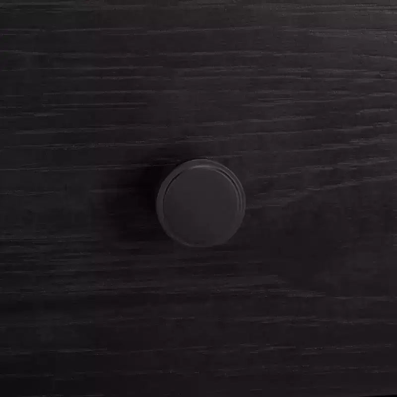 Comodino a 1 cassetto e 1 ripiano con finitura in impiallacciatura di legno e design moderno